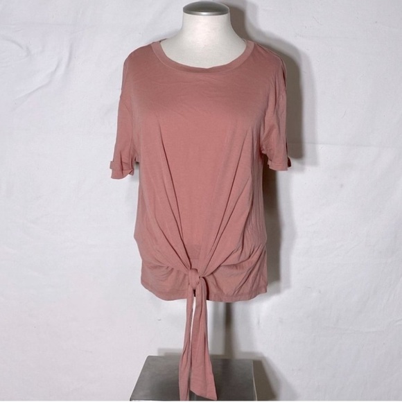 Z supply pink tie front T shirt M - Picture 1 of 13